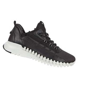 Baskets Ecco Zipflex Low Homme Noir | FR 673HAP